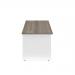 Jemini Rectangular Panel End Desk 1400x800x730mm Grey Oak KF804710 KF804710