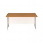 Jemini Rectangular Panel End Desk 1400x800x730mm Nova Oak KF804727 KF804727