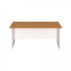 VOW Jemini Rectangular Panel End Desk 1400x800x730mm Nova Oak KF804727
