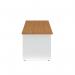 Jemini Rectangular Panel End Desk 1400x800x730mm Nova Oak KF804727 KF804727