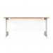 Jemini Rectangular Panel End Desk 1400x800x730mm Nova Oak KF804727 KF804727