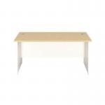 Jemini Rectangular Panel End Desk 1400x800x730mm Maple KF804741 KF804741