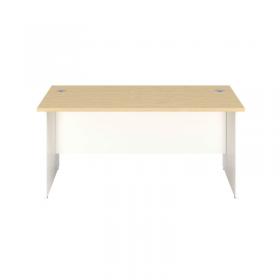 Jemini Rectangular Panel End Desk 1400x800x730mm Maple KF804741 KF804741