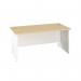 Jemini Rectangular Panel End Desk 1400x800x730mm Maple KF804741 KF804741