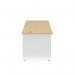 Jemini Rectangular Panel End Desk 1400x800x730mm Maple KF804741 KF804741
