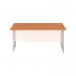 Jemini Rectangular Panel End Desk 1600x800x730mm Beech KF804765 KF804765