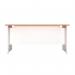 Jemini Rectangular Panel End Desk 1600x800x730mm Beech KF804765 KF804765