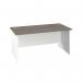 Jemini Rectangular Panel End Desk 1600x800x730mm Grey Oak KF804772 KF804772