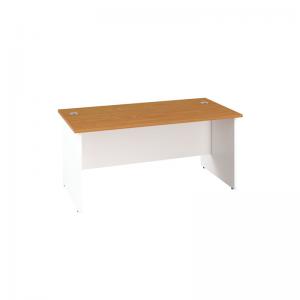 VOW Jemini Rectangular Panel End Desk 1600x800x730mm Nova Oak KF804789