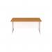 Jemini Rectangular Panel End Desk 1600x800x730mm Nova Oak KF804789 KF804789