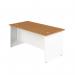 Jemini Rectangular Panel End Desk 1800x800x730mm Nova Oak KF804840 KF804840