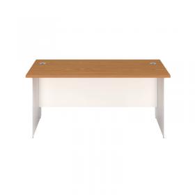 VOW Jemini Rectangular Panel End Desk 1800x800x730mm Nova Oak KF804840 KF804840