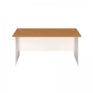 VOW Jemini Rectangular Panel End Desk 1800x800x730mm Nova Oak KF804840