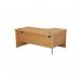 Jemini Radial Left Hand Panel End Desk 1600x1200x730mm Beech KF805007 KF805007