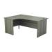 Jemini Radial Left Hand Desk Panel End 1600x1200x730mm Grey Oak KF805014