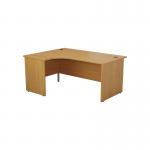 Jemini Radial Left Hand Panel End Desk 1600x1200x730mm Nova Oak KF805021 KF805021