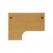 Jemini Radial Left Hand Panel End Desk 1600x1200x730mm Nova Oak KF805021 KF805021
