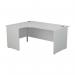 Jemini Radial Left Hand Panel End Desk 1600x1200x730mm White KF805038 KF805038