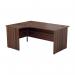 Jemini Radial Left Hand Panel End Desk 1600x1200x730mm Dark Walnut KF805052 KF805052