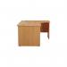 Jemini Radial Right Hand Panel End Desk 1600x1200x730mm Beech KF805069 KF805069