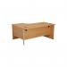 Jemini Radial Right Hand Panel End Desk 1600x1200x730mm Beech KF805069 KF805069