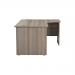 Jemini Radial Right Hand Panel End Desk 1600x1200x730mm Grey Oak KF805076 KF805076