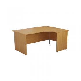 VOW Jemini Radial Right Hand Panel End Desk 1600x1200x730mm Nova Oak KF805083 KF805083