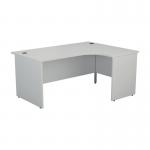 Jemini Radial Right Hand Panel End Desk 1600x1200x730mm White KF805090 KF805090