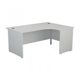 Jemini Radial Right Hand Panel End Desk 1600x1200x730mm White KF805090 KF805090