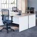 Jemini Radial Right Hand Panel End Desk 1600x1200x730mm White KF805090 KF805090