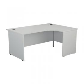 VOW Jemini Radial Right Hand Panel End Desk 1600x1200x730mm White KF805090 KF805090