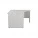 Jemini Radial Right Hand Panel End Desk 1600x1200x730mm White KF805090 KF805090