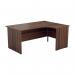 Jemini Radial Right Hand Panel End Desk 1600x1200x730mm Dark Walnut KF805113 KF805113