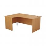 Jemini Radial Left Hand Panel End Desk 1800x1200x730mm Beech KF805120 KF805120