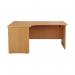 Jemini Radial Left Hand Panel End Desk 1800x1200x730mm Beech KF805120 KF805120