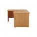 Jemini Radial Left Hand Panel End Desk 1800x1200x730mm Beech KF805120 KF805120