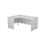 Jemini Radial Left Hand Panel End Desk 1800x1200x730mm White KF805151 KF805151