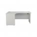 Jemini Radial Left Hand Panel End Desk 1800x1200x730mm White KF805151 KF805151