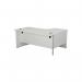 Jemini Radial Left Hand Panel End Desk 1800x1200x730mm White KF805151 KF805151