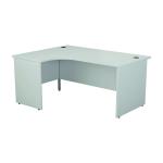 Jemini Radial Left Hand Panel End Desk 1800x1200x730mm White KF805151 KF805151