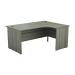 Jemini Radial Right Hand Desk Panel End 1800x1200x730mm Grey Oak KF805199
