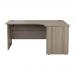 Jemini Radial Right Hand Panel End Desk 1800x1200x730mm Grey Oak KF805199 KF805199