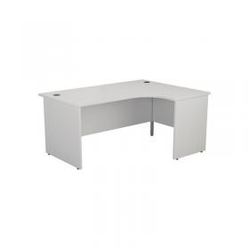 Jemini Radial Right Hand Panel End Desk 1800x1200x730mm White KF805212 KF805212