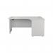 Jemini Radial Right Hand Panel End Desk 1800x1200x730mm White KF805212 KF805212