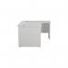 Jemini Radial Right Hand Panel End Desk 1800x1200x730mm White KF805212 KF805212