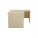 Jemini Radial Right Hand Panel End Desk 1800x1200x730mm Maple KF805229 KF805229
