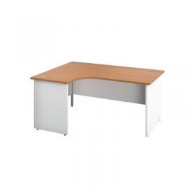 VOW Jemini Switch Radial Left Hand Desk 1800x1200x730mm Nova Oak KF805502 KF805502