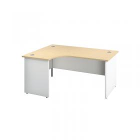 Jemini Switch Radial Left Hand Desk 1800x1200x730mm MapleWhite KF805526 KF805526