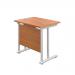 Jemini Rectangular Cantilever Desk 800x600x730mm Beech/White KF806141 KF806141