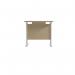 Jemini Rectangular Cantilever Desk 800x600x730mm Maple/White KF806189 KF806189